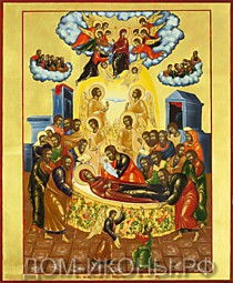 Икона "Успение Пресвятой Богородицы" с избр.св. (Л.С.29*35.ВА)