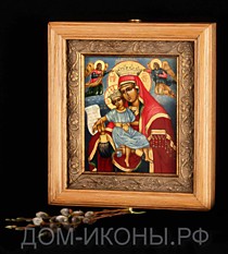 Икона Пресвятой Богородицы "Милующая (Достойно Есть)" (Л.10*12.иЗ)