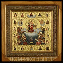 Икона Пресвятой Богородицы "Всем Скорбящим Радость" (Л.С.25*25.Из)