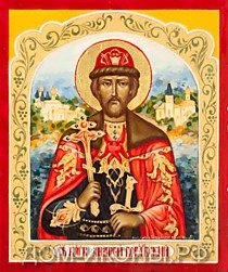 Икона "Св. Благоверный Андрей Боголюбский" (Л.С.10*12.ВА)