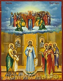 Икона "Покров Пресвятой Богородицы" (Л.10*12.ПА)