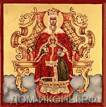 Икона Пресвятой Богородицы "Всецарица" (Л.С.8*8.Из)