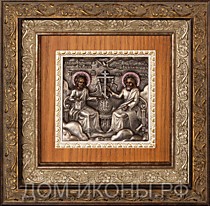 Икона "Св. Троица Новозаветная (Сопрестолие)" (С.Ю.8,5*8,5.ПА.КО)