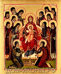 Икона "Похвала Пресвятой Богородице" (Л.С.19*23.НЕ)