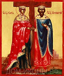 Икона "Свв. Елена и Константин" (Л.С.10*12.ПА)