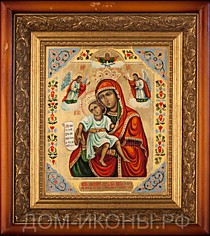 Икона Пресвятой Богородицы "Милующая (Достойно Есть)" (Л.З.21*25.НЕ)