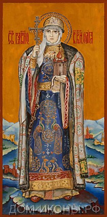Икона "Св. Равноапостольная Княгиня Ольга" (Л.10*20.МС)