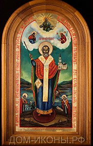 Икона "Св. Николай Чудотворец" (Л.З.26*50.НЕ)