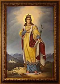 Икона "Св. Великомученица Екатерина" (Х.ЗН.60*90.КН)