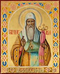 Икона "Св. Митрополит Московский Алексий" (Л.З.17*21.НЕ)