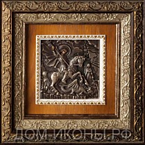 Икона "Святой Великомученик Георгий Победоносец" (С.8,5*8,5.Из.КО)