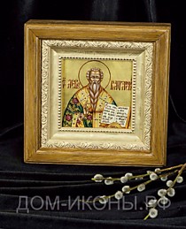 Икона "Св. Лев Катанский" (Л.С.8*8.ОН)