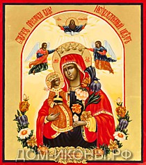 Икона Пресвятой Богородицы "Неувядаемый Цвет" (Л.С.13*15.ВА)