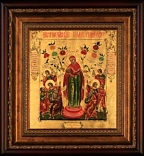 Икона Пресвятой Богородицы "Всем Скорбящим Радость" (Л.З.22*25.КН)