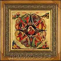 Икона Пресвятой Богородицы "Неопалимая Купина" (Л.С.25*25.ВА)