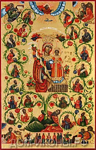 Икона "Древо Исеево" (Л.С.28*43.АЮ)