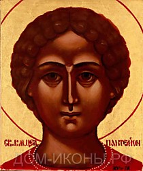 Икона "Св. Великомученик Пантелеймон Целитель" (Л.С.10*12.ПА)