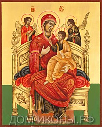 Икона Пресвятой Богородицы "Всецарица" (Л.С.17*21.Из)