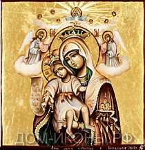 Икона Пресвятой Богородицы "Милующая (Достойно Есть)" (Л.С.8*8.СТ)