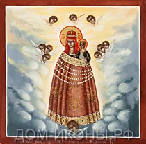 Икона Пресвятой Богородицы "Прибавление Ума (Ключ Разумения)" (Л.СН.8*8.Из)